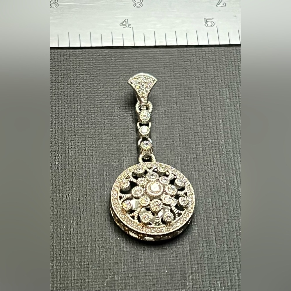 Judith Ripka Diamonique Sterling Silver Dangle Enhancer SPARKLER WHOA R10